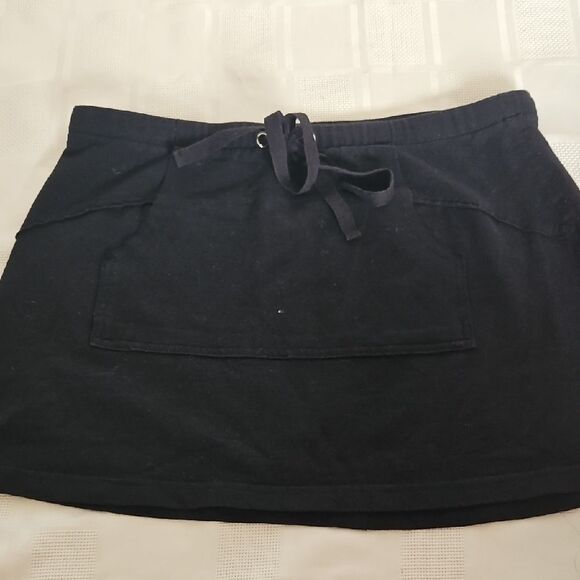 Guess Black Mini Skirt Tie Front Casual - Picture 9 of 16